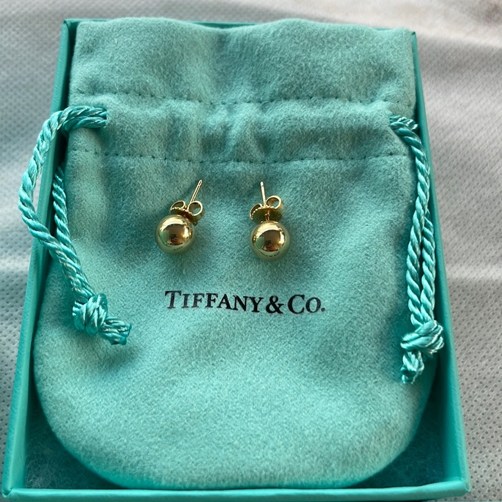 Tiffany & Company HardWear Ball Earrings in Yellow Gold, 8 mm